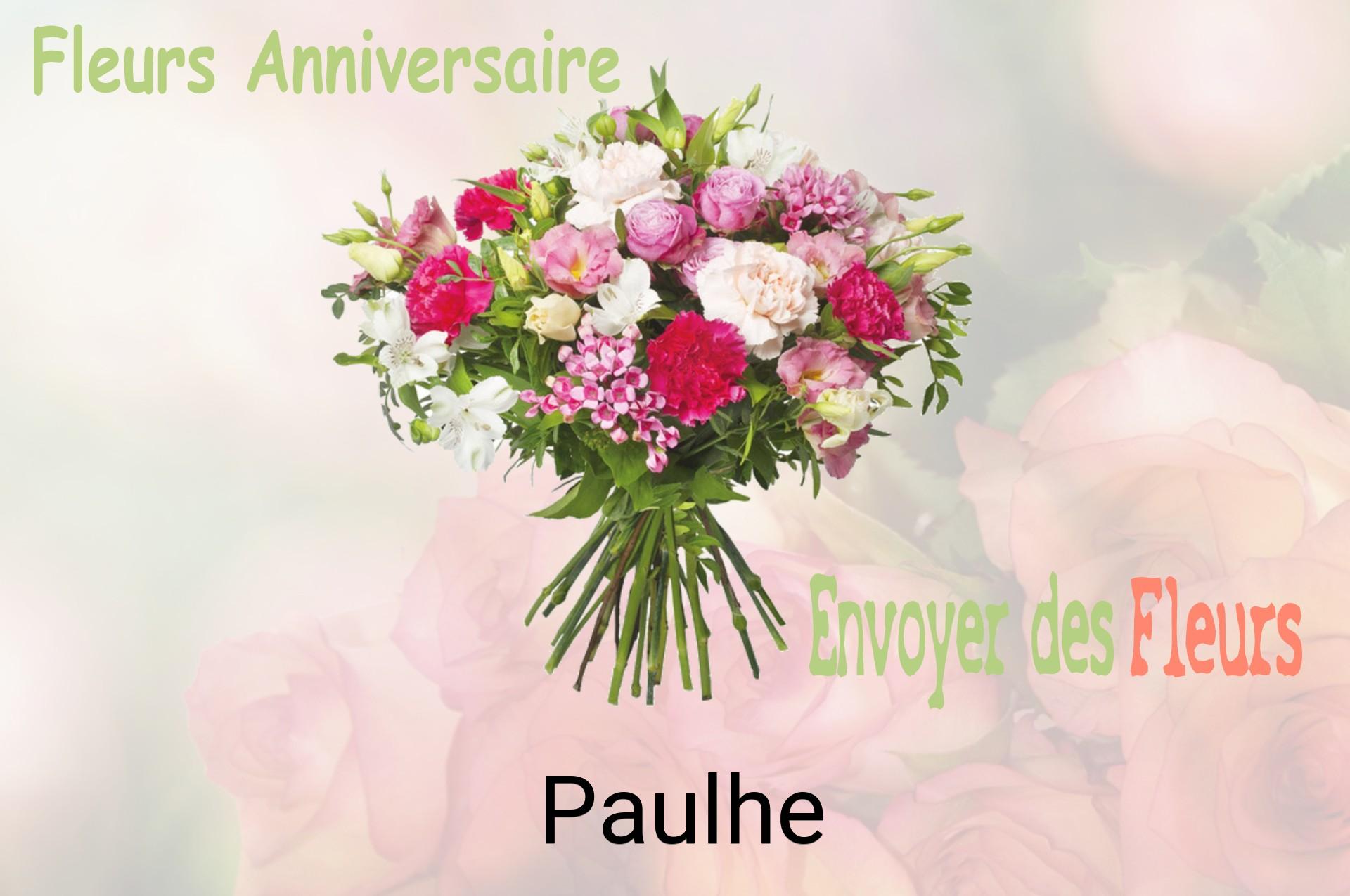 Bouquet de fleurs d’anniversaire livré à Paulhe